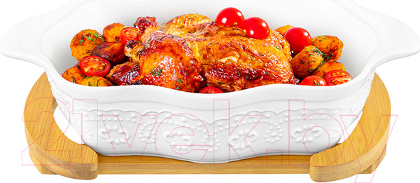 Изображение товара Форма для запекания Elan Gallery Белый узор / 540528