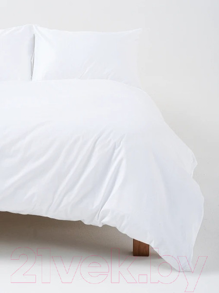 Изображение товара Комплект постельного белья GoodNight Сатин Делюкс 2 сп с Евро / 270500 (белый)