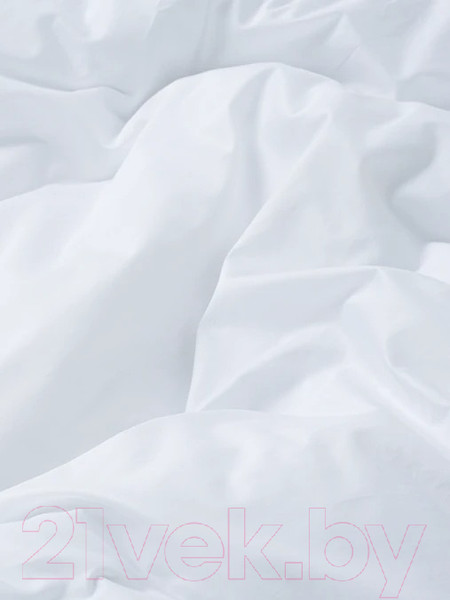 Изображение товара Комплект постельного белья GoodNight Сатин Делюкс 2 сп с Евро / 270500 (белый)