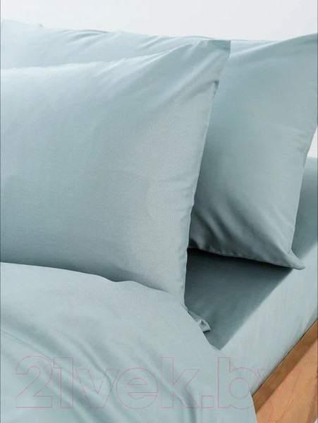 Изображение товара Комплект постельного белья GoodNight Сатин Делюкс Евро 2 / 396392 (вода)