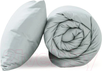 Изображение товара Комплект постельного белья GoodNight Сатин Делюкс Евро 2 / 341729 (жемчужный)