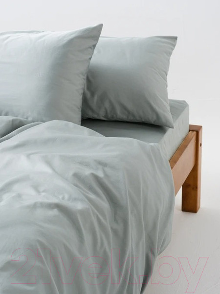 Изображение товара Комплект постельного белья GoodNight Сатин Делюкс Евро 2 / 341729 (жемчужный)