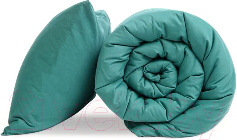 Изображение товара Комплект постельного белья GoodNight Сатин Делюкс Евро 2 / 385245 (изумруд)