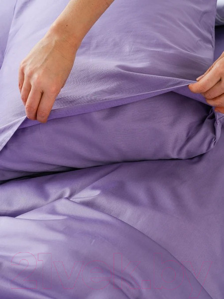Изображение товара Комплект постельного белья GoodNight Сатин Делюкс Евро 2 / 270499 (лаванда)
