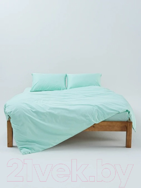 Изображение товара Комплект постельного белья GoodNight Сатин Делюкс Евро 2 / 385241 (мята)