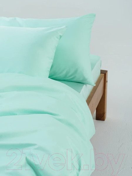 Изображение товара Комплект постельного белья GoodNight Сатин Делюкс Евро 2 / 385241 (мята)