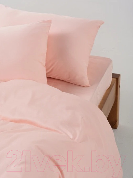 Изображение товара Комплект постельного белья GoodNight Сатин Делюкс Евро 2 / 341725 (розовый)