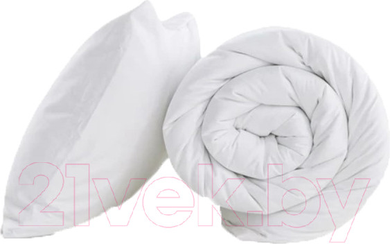 Изображение товара Комплект постельного белья GoodNight Сатин Делюкс Дуэт / 270502 (50x70, белый)