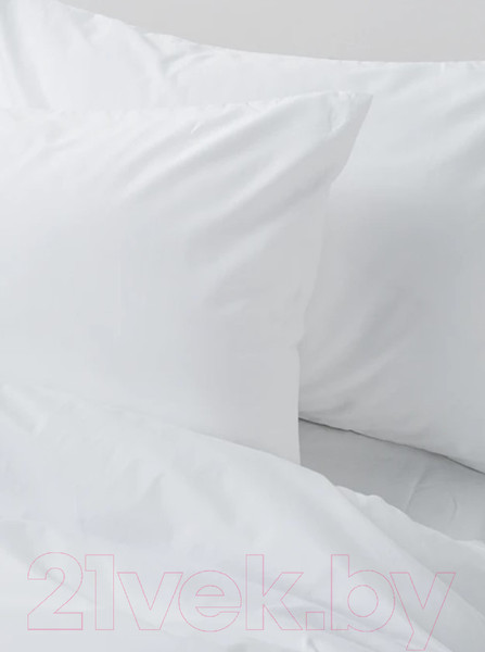 Изображение товара Комплект постельного белья GoodNight Сатин Делюкс Дуэт / 270502 (50x70, белый)