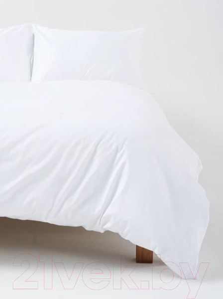 Изображение товара Комплект постельного белья GoodNight Сатин Делюкс Дуэт / 270502 (50x70, белый)