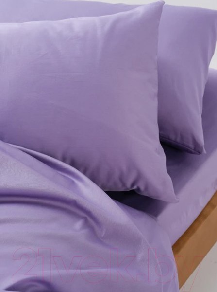 Изображение товара Комплект постельного белья GoodNight Сатин Делюкс Дуэт / 270501 (50x70, лаванда)
