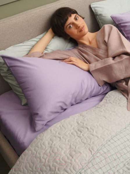 Изображение товара Комплект постельного белья GoodNight Сатин Делюкс Дуэт / 270501 (50x70, лаванда)