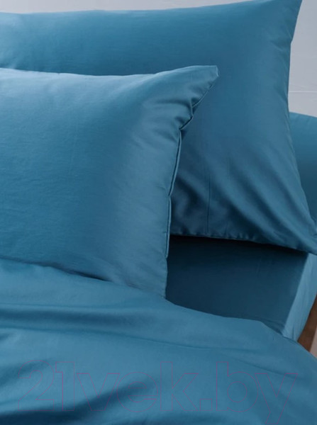 Изображение товара Комплект постельного белья GoodNight Сатин Делюкс Дуэт / 313167 (50x70, лагуна)