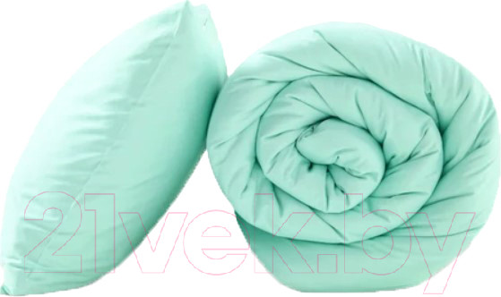 Изображение товара Комплект постельного белья GoodNight Сатин Делюкс Дуэт / 385242 (50x70, мята)