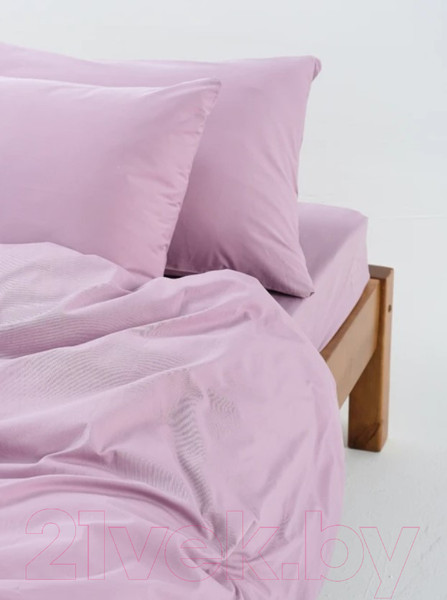 Изображение товара Комплект постельного белья GoodNight Сатин Делюкс Дуэт / 330927 (50x70, пыльная роза)