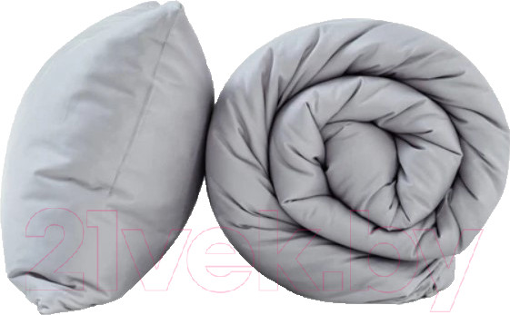 Изображение товара Комплект постельного белья GoodNight Сатин Делюкс Дуэт / 266586 (50x70, серый)