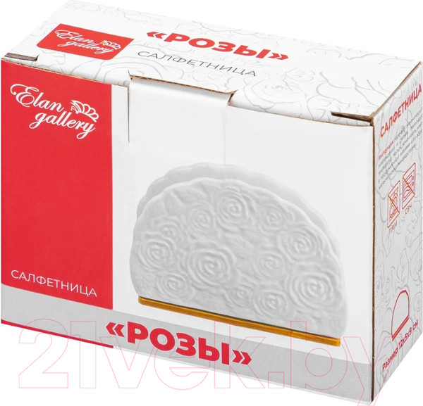 Изображение товара Салфетница Elan Gallery Розы / 540276