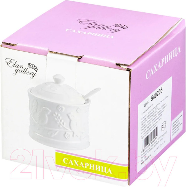Изображение товара Сахарница Elan Gallery Птички на ветке / 540205