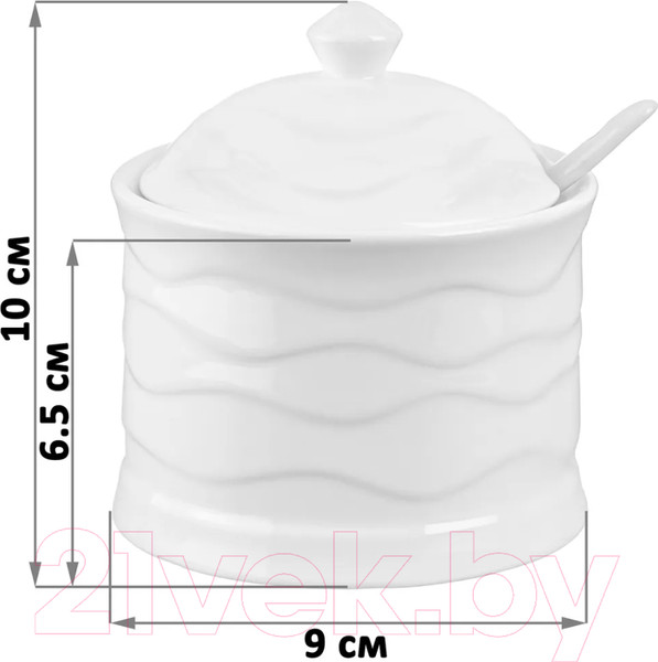 Изображение товара Сахарница Elan Gallery Айсберг волны / 540384