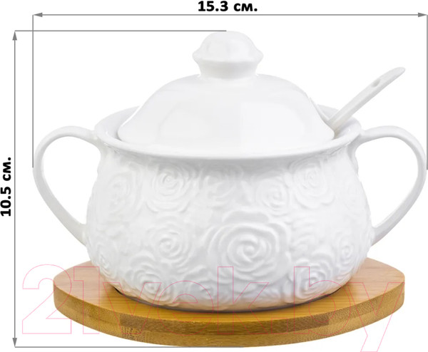 Изображение товара Сахарница Elan Gallery Розы / 540290