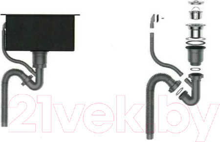 Изображение товара Мойка кухонная Gerhans K35848-L