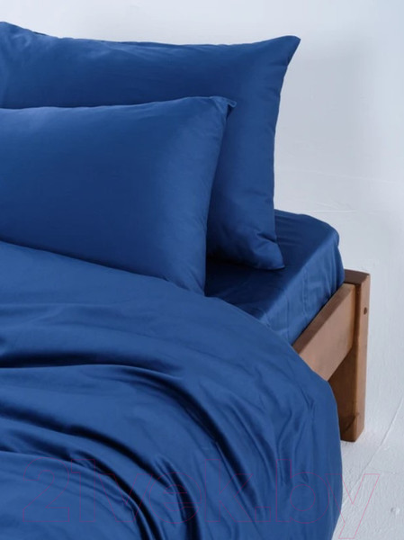 Изображение товара Комплект постельного белья GoodNight Сатин Делюкс Дуэт / 348382 (50x70, синий)