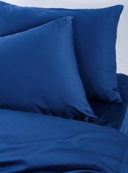 Изображение товара Комплект постельного белья GoodNight Сатин Делюкс Дуэт / 348382 (50x70, синий)