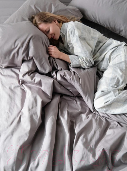 Изображение товара Комплект постельного белья GoodNight Сатин Делюкс Дуэт / 401433 (50x70, тауп)