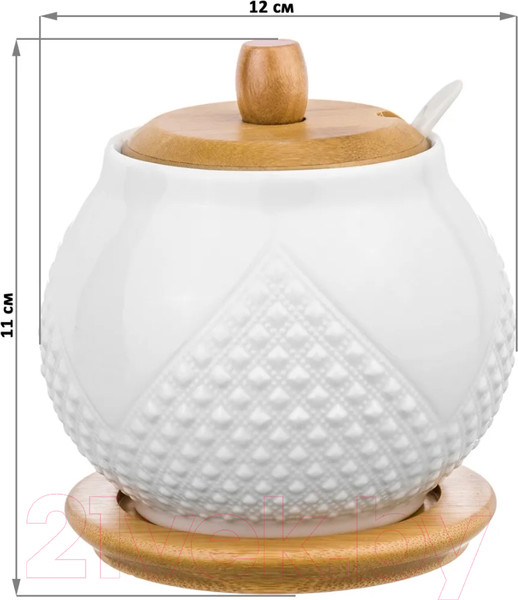 Изображение товара Сахарница Elan Gallery Ромбики / 540260