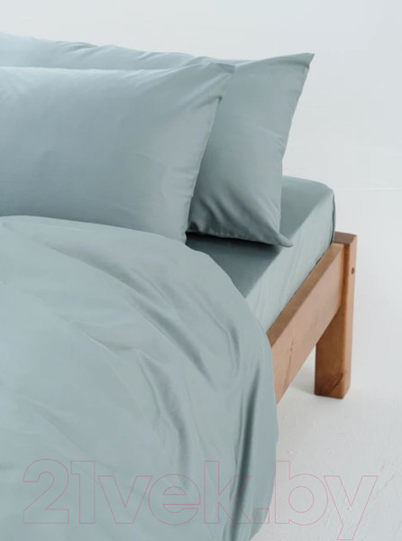 Изображение товара Комплект постельного белья GoodNight Сатин Делюкс Евро / 396397 (50x70, вода)