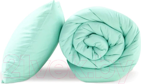 Изображение товара Комплект постельного белья GoodNight Сатин Делюкс Евро / 385243 (50x70, мята)