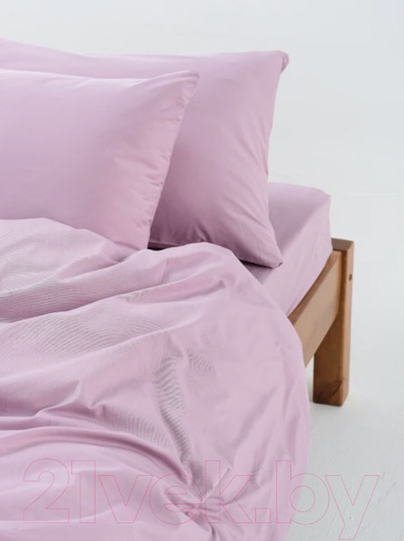 Изображение товара Комплект постельного белья GoodNight Сатин Делюкс Евро / 330928 (50x70, пыльная роза)