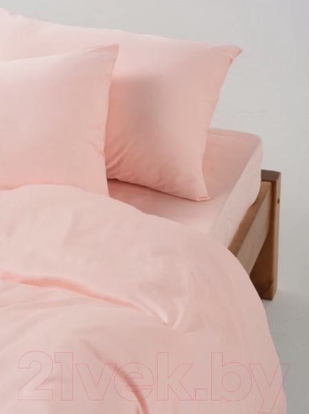 Изображение товара Комплект постельного белья GoodNight Сатин Делюкс Евро / 341727 (50x70, розовый)