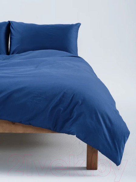 Изображение товара Комплект постельного белья GoodNight Сатин Делюкс Евро / 348383 (50x70, синий)