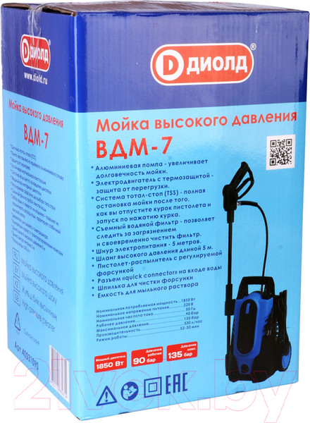 Изображение товара Мойка высокого давления Диолд ВДМ-7 (40031090)