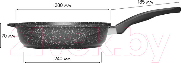 Изображение товара Сковорода Мечта Гранит Induction Pro M028802И (черный)