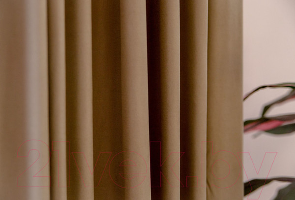 Изображение товара Комплект штор Decoretto Нубук песок пустыни НПП-K6 (125x250, песочный)