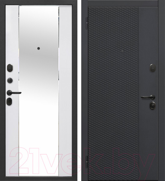 Изображение товара Входная дверь Гарда Флорида Зеркало фацет (96x205, левая)