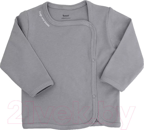 Изображение товара Распашонка Rant Hugs And Kisses / 5372-74 (Arctic Grey, р.74)