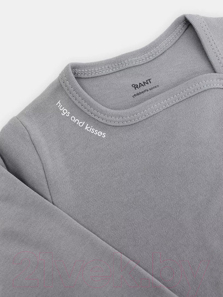 Изображение товара Распашонка Rant Hugs And Kisses / 5372-74 (Arctic Grey, р.74)