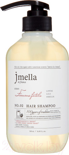 Изображение товара Шампунь для волос Jmella In France Femme Fatale Hair Shampoo  (500мл)