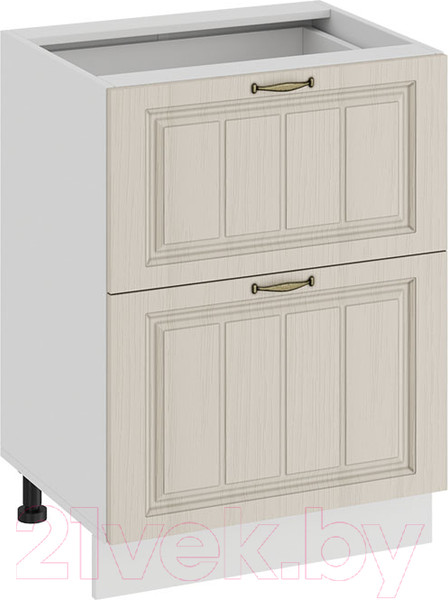 Изображение товара Шкаф-стол кухонный ТриЯ Лина 1Н6Я2 (белый/крем)