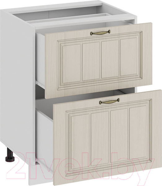 Изображение товара Шкаф-стол кухонный ТриЯ Лина 1Н6Я2 (белый/крем)