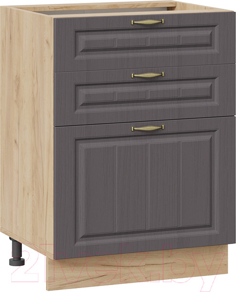 Изображение товара Шкаф-стол кухонный ТриЯ Лина 1Н6Я3 (дуб крафт золотой/графит)