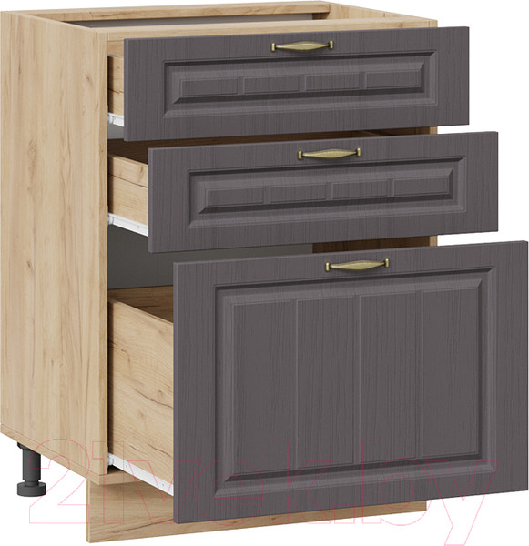 Изображение товара Шкаф-стол кухонный ТриЯ Лина 1Н6Я3 (дуб крафт золотой/графит)