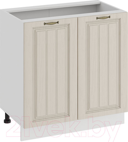 Изображение товара Шкаф-стол кухонный ТриЯ Лина 1Н8 (белый/кремовый)