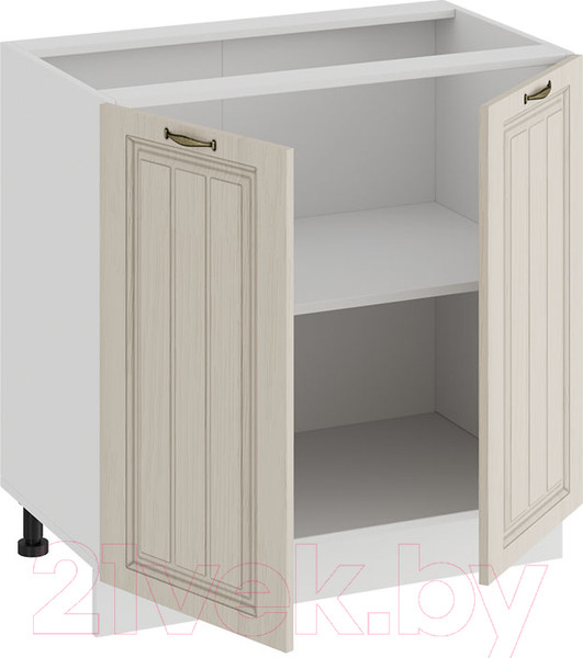 Изображение товара Шкаф-стол кухонный ТриЯ Лина 1Н8 (белый/кремовый)