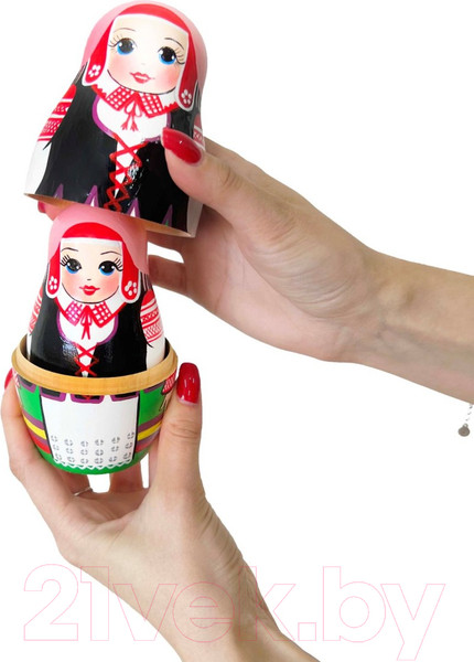 Изображение товара Матрешка сувенирная Брестская Фабрика Сувениров Молодечненская в белорусской народной одежде / 7204
