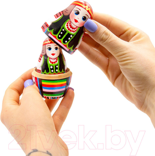 Изображение товара Матрешка сувенирная Брестская Фабрика Сувениров Домачевская в белорусской традиционной одежде / 5202