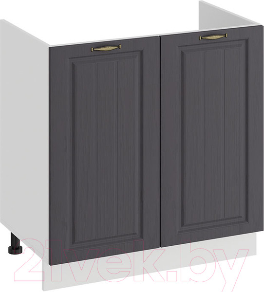 Изображение товара Шкаф под мойку ТриЯ Лина 1Н8М (белый/графит)